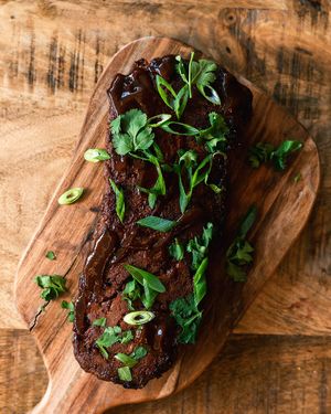 Delicious Vegan Ribs made with Seitan & Jackfruit! at Fjaka in Amsterdam