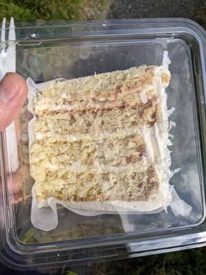 Coconut cake at The Flora Bakehouse in Seattle