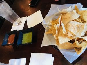 Chips and salsa  at Flying Iguana in Neptune Beach