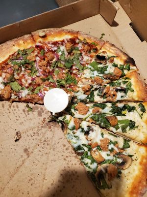 Pizza at Vegan Korner in Grand Terrace