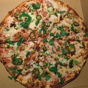 The "Mexican" style pizza at Vegan Korner in Grand Terrace