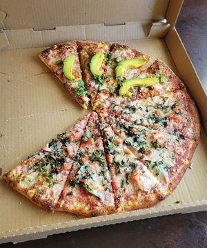 Mexican (top) and Margherita (bottom) at Vegan Korner in Grand Terrace