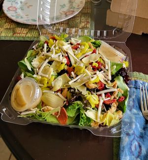 Antipasto salad at Vegan Korner in Grand Terrace