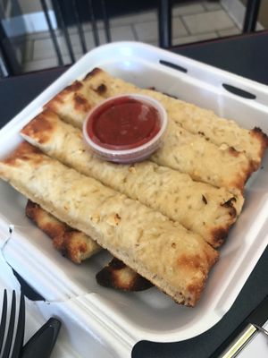 Garlic cheese bread at Vegan Korner in Grand Terrace