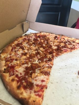 Loaded meat at Vegan Korner in Grand Terrace