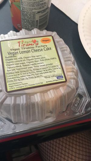 Lemon Cheesecake  at Vegan Korner in Grand Terrace