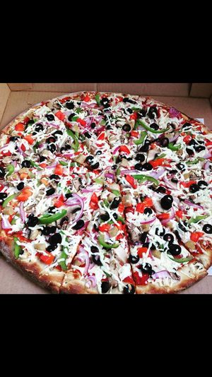 Veggie cheese, Chickun, and vegetables  at Vegan Korner in Grand Terrace