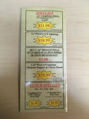 Menu specials  at Vegan Korner in Grand Terrace