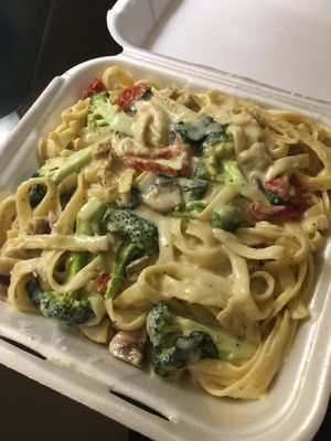 Fettuccine Alfredo  at Vegan Korner in Grand Terrace
