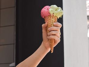 Frutos rojos con pistache  at The Good Gelato in Puebla