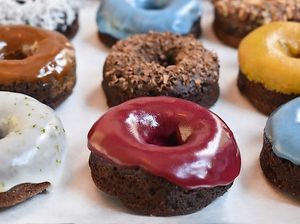 Donitas gluten free de chocolate con diferentes glaseados a escoger  at The Good Gelato in Puebla