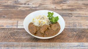 Vegan Railway Mutton Curry at V-GIYAN in Oxford