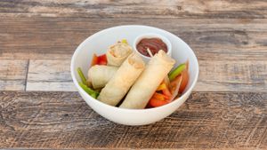 Tofu Spring Rolls at V-GIYAN in Oxford