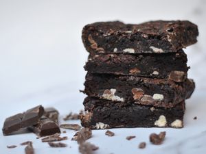 Triple chocolate brownie at BAKED in Sleaford