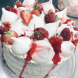 Eton mess cake at BAKED in Sleaford