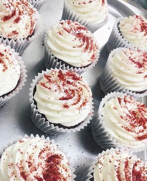 Red velvet cupcakes at BAKED in Sleaford