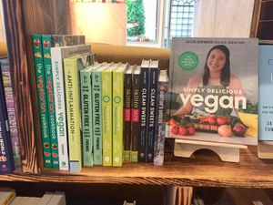 Nice selection of books. at Cuppa Tahoe in South Lake Tahoe