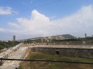 View from the restaurant at Caffe Lunatico in Cartagena