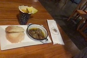 mushrooms appetizer at Caffe Lunatico in Cartagena