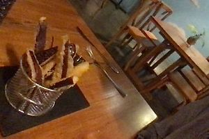 eggplant appetizer - great at Caffe Lunatico in Cartagena