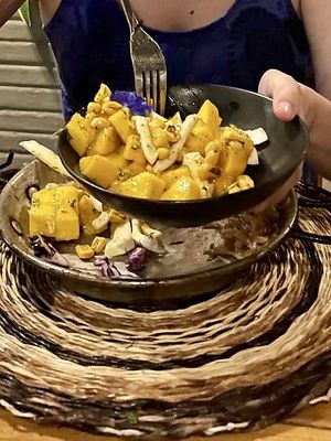 Veg ceviche   at Caffe Lunatico in Cartagena