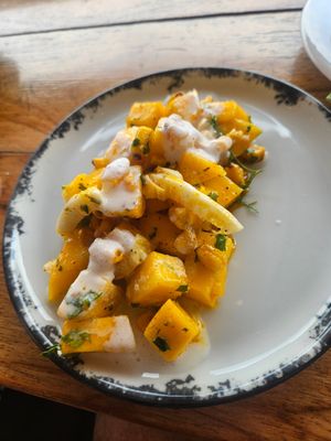 Mango Ceviche at Caffe Lunatico in Cartagena