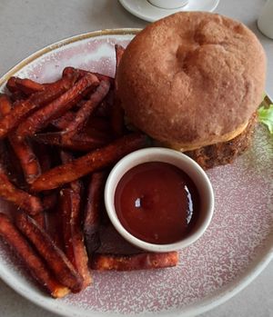 Paid extra for burnt fries at Nodo in Camp Hill