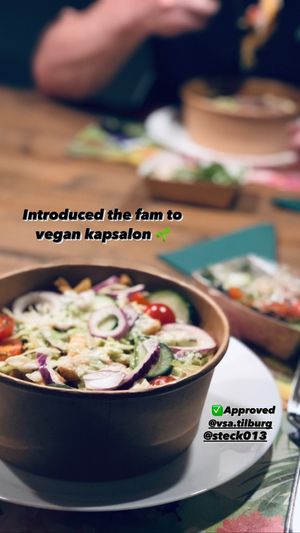 Vegan kapsalon at Steck in Tilburg