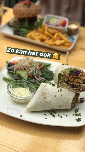 Vegan wrap at Steck in Tilburg