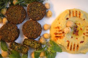 Falafel with Hummus at CraveLok in Pune