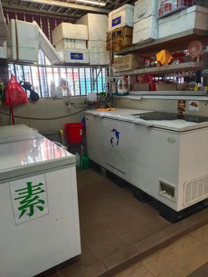 Frozen items at Universal Vegetarian 源之素 in Northeast Singapore