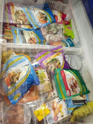 Frozen items at Universal Vegetarian 源之素 in Northeast Singapore