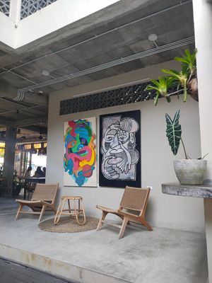 Seats at Good Mantra in Canggu