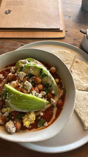 Vegan shakshuka  at Good Mantra in Canggu