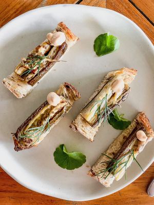 eggplant toast  at Good Mantra in Canggu