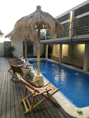 Pool area   at Good Mantra in Canggu