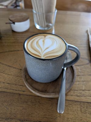 Latte with Coconut Milk at Good Mantra in Canggu