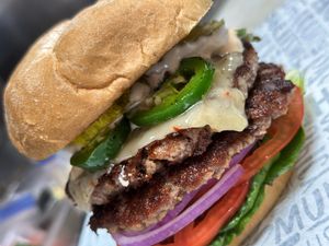 Double Jalapeño Pepperjack Burger  at Pucker Up - East Central, Space Coast, Orlando in Cocoa