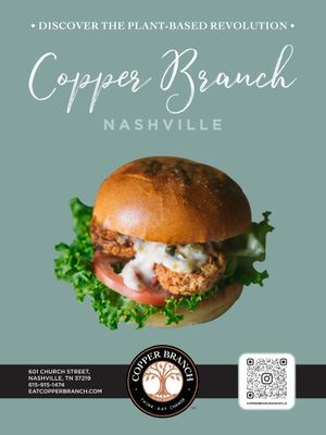Copper Branch Crab Cake Burger at Copper Branch in Nashville