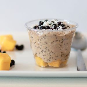 Blueberry mango morning oats at Copper Branch in Nashville