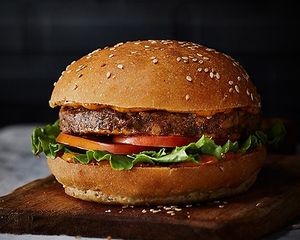 Spicy Black Bean Burger at Copper Branch in Nashville