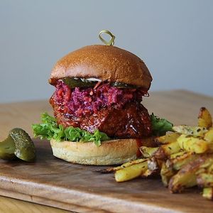 Nashville Chick’n Sandwich  at Copper Branch in Nashville