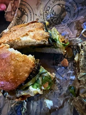 Mushroom burger  at Copper Branch in Nashville