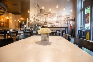 spacious room & tables at Copper Branch in Nashville