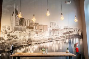 Nice bench style table at Copper Branch in Nashville