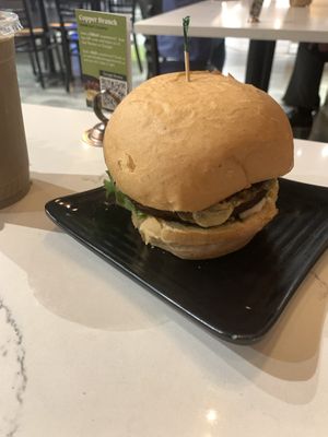 Portabello mushroom burger   at Copper Branch in Nashville