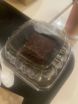 Zucchini brownie - very fudgey!  at Copper Branch in Nashville