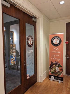 Back entrance from the library next door. at Copper Branch in Nashville