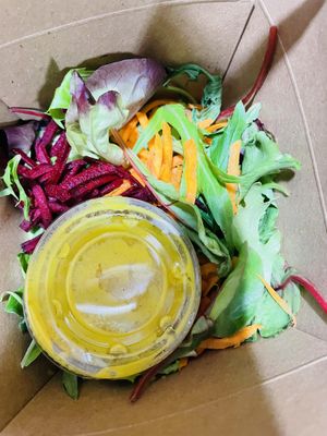 Ordered CARROT balls and got a salad. Ok    at Copper Branch in Nashville