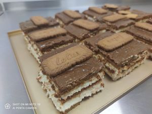 Lotus cake at Puchate Vegan Bakery in Katowice